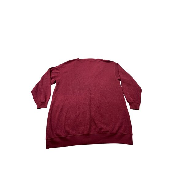 Vintage NY News Womens Small Burgundy Cardigan Sweater RN23243 (Fits like Large) - Picture 2 of 9